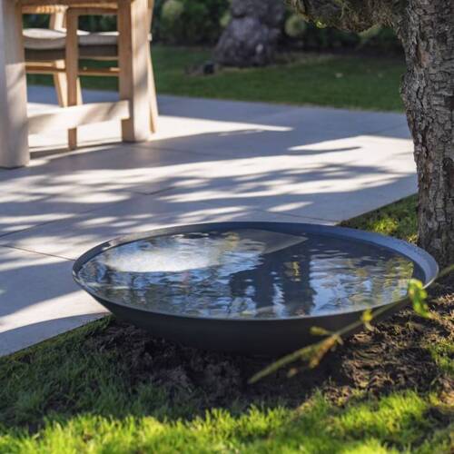 Spejlbassin / Vandspejl i galvaniseret stål - Op til Ø.150cm