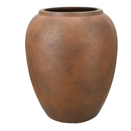 Letvægtskrukker i rust brun glasfiber- 3 størrelser