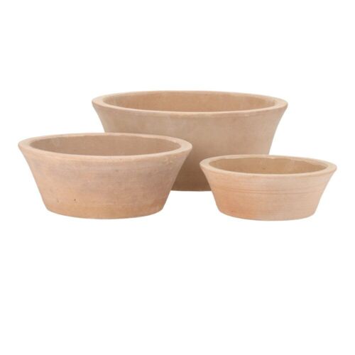 Små planteskåle i Terracotta - SÆT