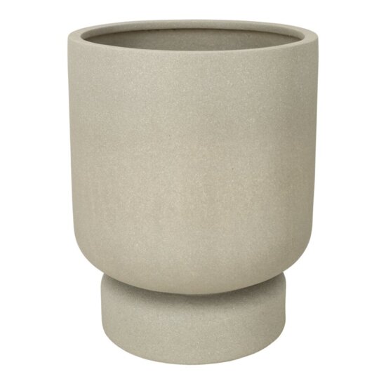 Krukker i sand glasfiber med fod