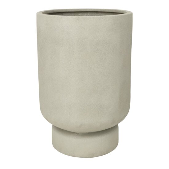 Krukker i sand glasfiber med fod