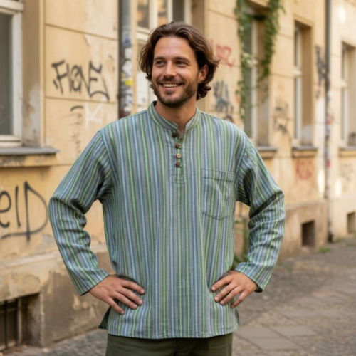 Bondeskjorte til Mænd - 5 Farver