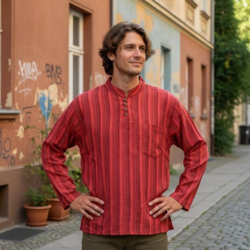 Bondeskjorte til Mænd - 5 Farver