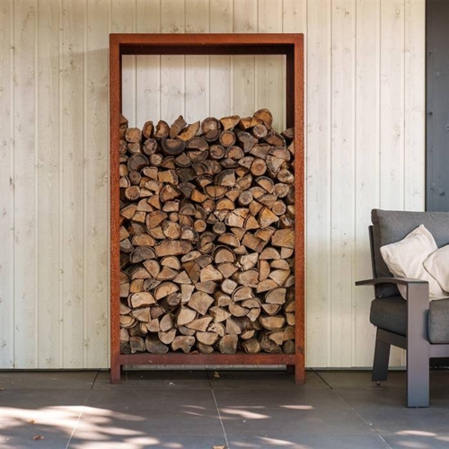 Brændereol / brændeholder i rust - 6 størrelser