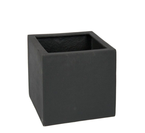 Store Sorte + Grå krukker - Firkantede plantekummer - Udendørs