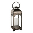 Fabric metal lanterne med glascylinder