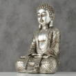 Sølv Buddha 40cm