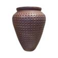 Hårdtbrændt ironstone Krukke med mønster / Stentøjskrukke - 90cm