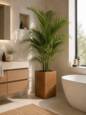 Plantekrukke i glasfiber med rust look - Sandstone