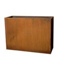 Stor plantekumme i rust med planteindsatse - L.114xH.82cm