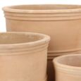 Terracotta krukker med bånd i sæt - 3stk
