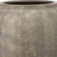 Høj 75cm let amfora krukke i gråbrun glasfiber