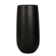 Høj sort krukke i glasfiber - 70cm + 100cm