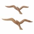 Seagulls / Fugle til væggen i Mangotræ / Sæt