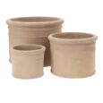 Lyse choko lerkrukker / Sæt 3stk