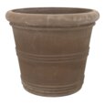 Stor brun indendørs etrusco terracotta krukke uden bundhul