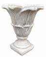 Vase i hvid antik beton - H.50xØ.49cm