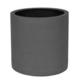 Rund indendørs grå cylinder krukke med hjul - 60x60cm