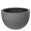 Rund bowle/krukke i sort eller grå fiberstone - Ø.45 + Ø.60cm