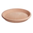 Stor lys italiensk terracotta krukke M/U underskål