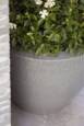 Sort konisk krukke granite black rib med let granit look - Livstidsgaranti - Op til Ø.156cm