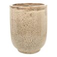 Nougat - Glaseret plantekrukke i keramik - H.45cm / H.56cm