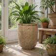 Nougat - Glaseret plantekrukke i keramik - H.45cm / H.56cm