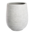 Brun eller Lysegrå vandtæt krukke i glasfiber med mønster - H.56xØ.45