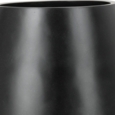 Runde store sorte udendørs krukker - 5 års garanti