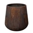 Krukker med lava look - brun antik - H.46 + H.67