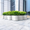 Store organic plantekasser i glasfiber - Udendørs + Indendørs