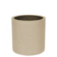 Rund cylinder indendørs sahara krukke i glasfiber - M/U Hjulsæt - 3 størrelser