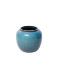 Glaserede blå jade plantekrukker - 2 størrelser