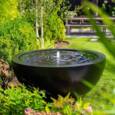 Rund Vandskål / Vandfontæne i galvaniseret stål med LED lys - Ø.80 + Ø.100 + Ø.120