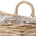 Vægampler I rattan med plastindsats - SÆT