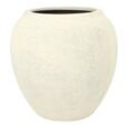 Indendørs krukker i antik hvid glasfiber med nistret look - 45x45 + 55x55