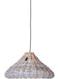 Stor grey rattan hængelampe - Ø.65cm eller Ø.98cm