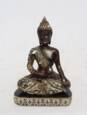 Lille Sand/Sølv Buddha På Sokkel