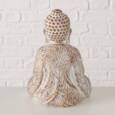 30cm Buddha i brun antik med lysholder