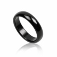 Sort Stålfingerring / 5mm