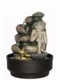 Lille vandspil med Buddha figur og LED lys