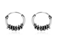 1cm celtic hoop sølvøreringe