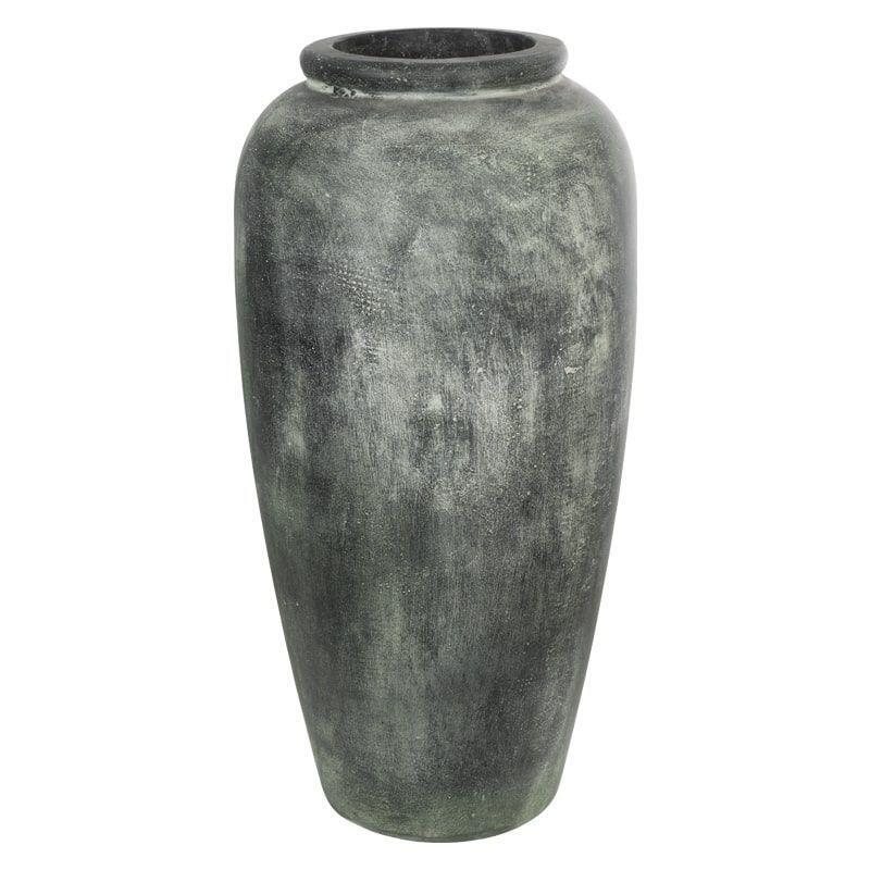 Høj Krukke / Vase I Fiberbeton 80cm Rustik