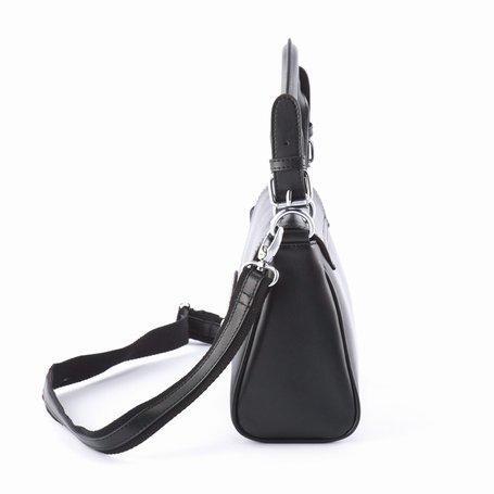 Mini lædertaske - Sort håndtaske og et