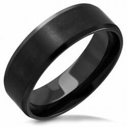 8mm satin stålring til mænd - kvinder - par