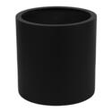 Stor rund sort eller grå cylinder krukke i fiberstone / Ø.40cm +  Ø.50cm + Ø.60cm