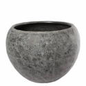 Pamir - Rund krukke i sort/grå fiberstone - Ø.48 + Ø.69cm
