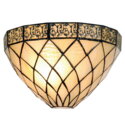 Tiffany roman væglampe / uplight i glasmosaik