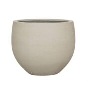 Kæmpe indendørs krukke Ø.88cm i sand/beige Ficonstone