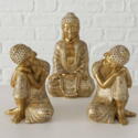 Buddha figurer i sæt / Dilara gold antique